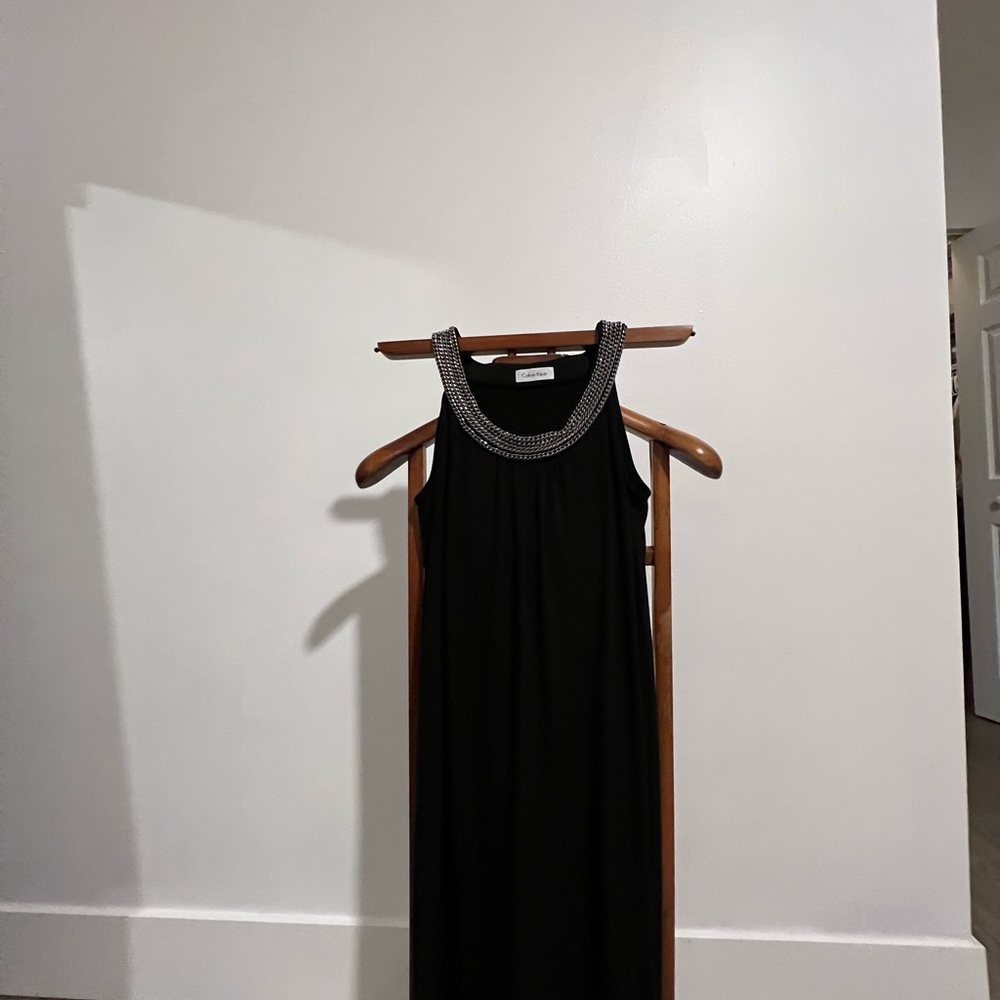 Calvin Klein Size 4,Elegant Black Sleeveless Dress
